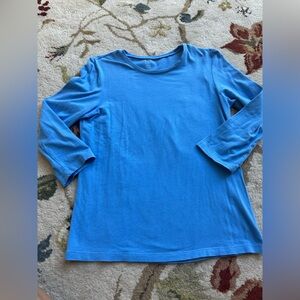 Kim Rogers Blue Women’s Long Sleeve Shirt Size Petite Small